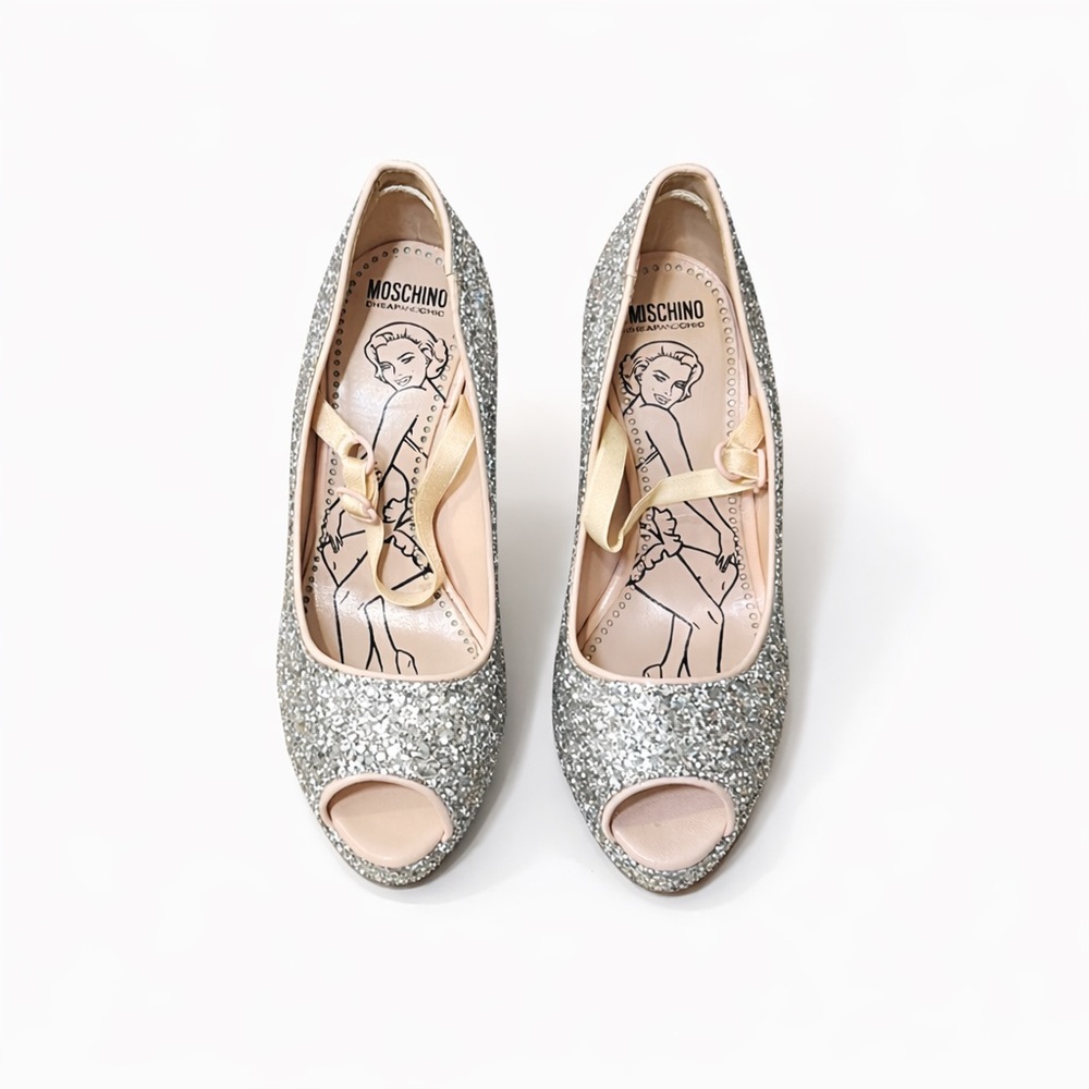 💕Moschino Glitter Barbie shoes💕